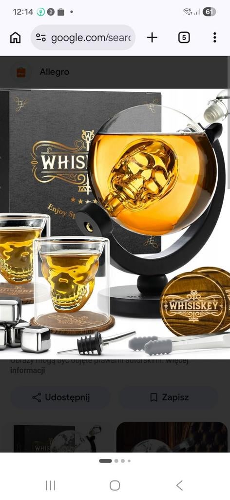 Whiskey Decanter Set met Skull Design en Glazen, Nieuw, Ophalen of Verzenden, Overige merken, Glas