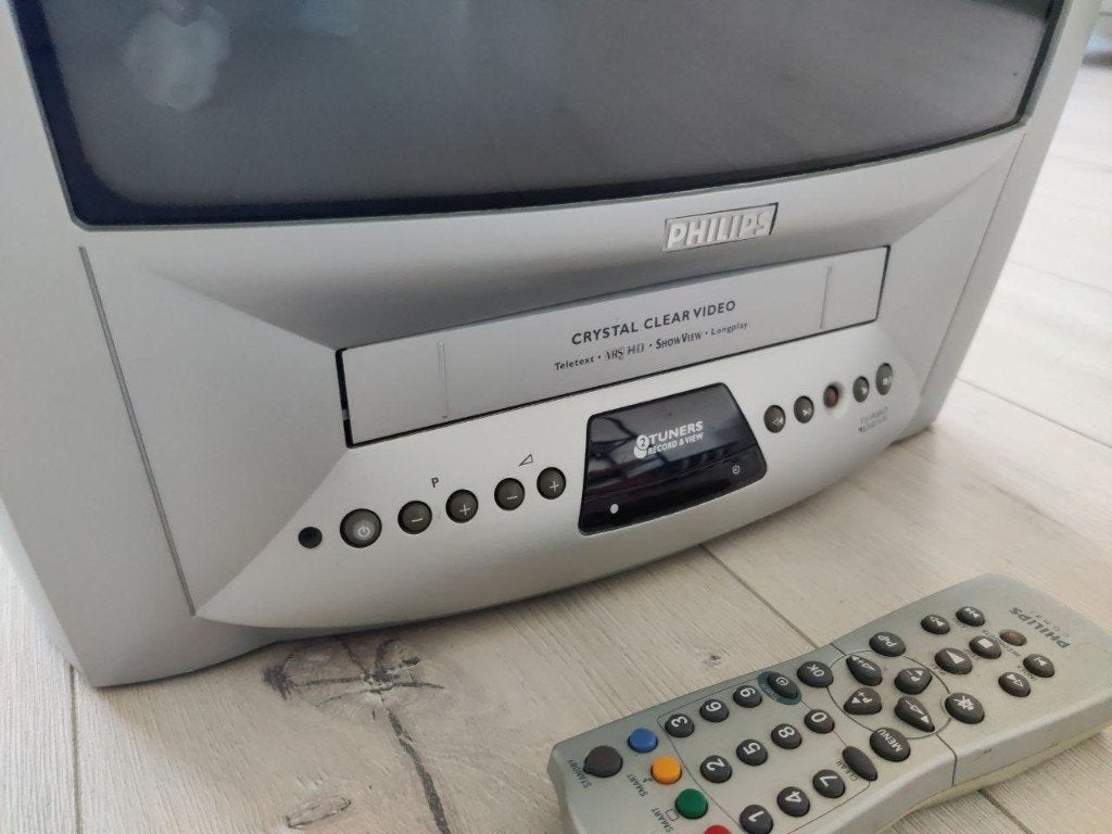 Vintage Philips TV met ingebouwde videorecorder, Ophalen, Gebruikt, Overige merken