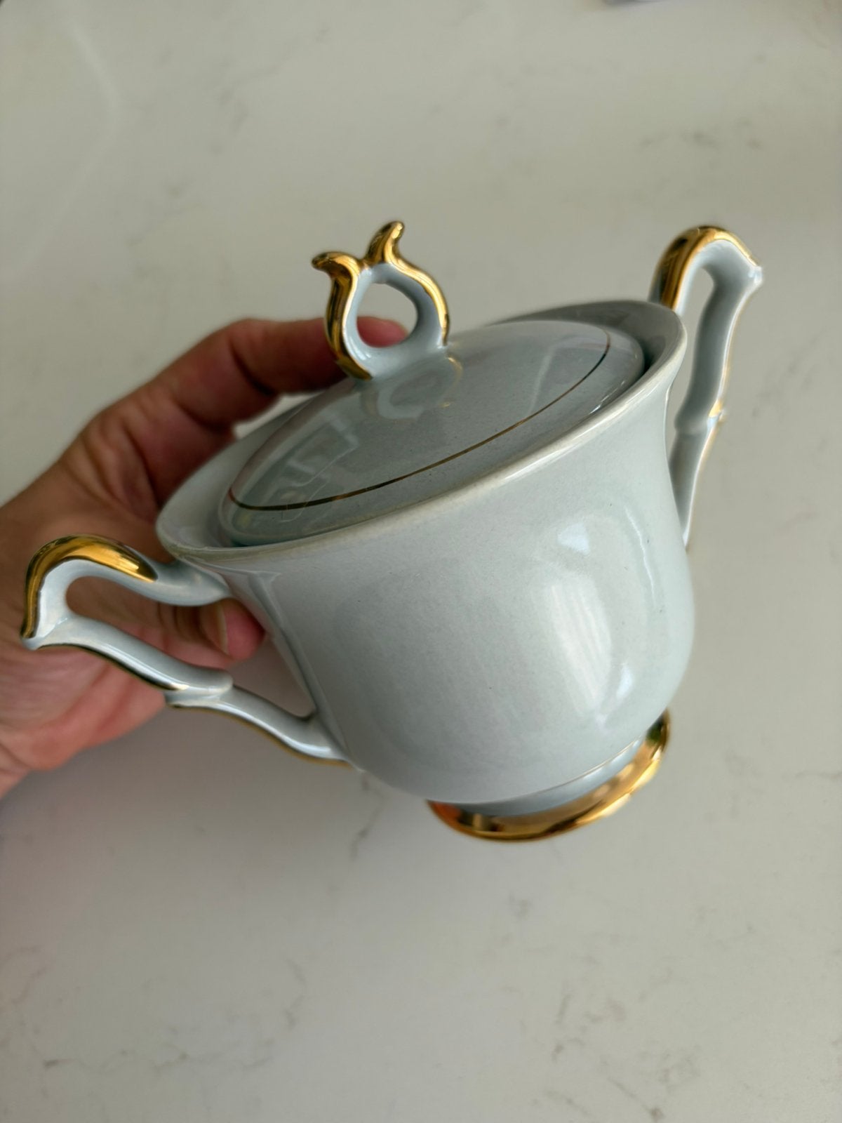 Grote suikerpot Huizer aardewerk, Antiek en Kunst, Antiek | Servies los, Ophalen of Verzenden