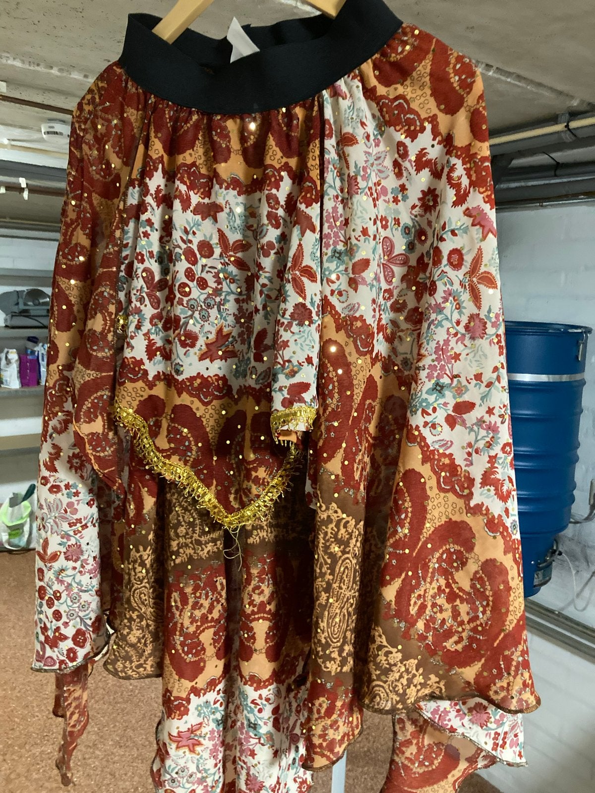 Boho Hippie Tuniek Jurk met Pailletten en Paisley Print, Kleding | Dames, Meerkleurig, Gedragen, Boven de knie, Ophalen