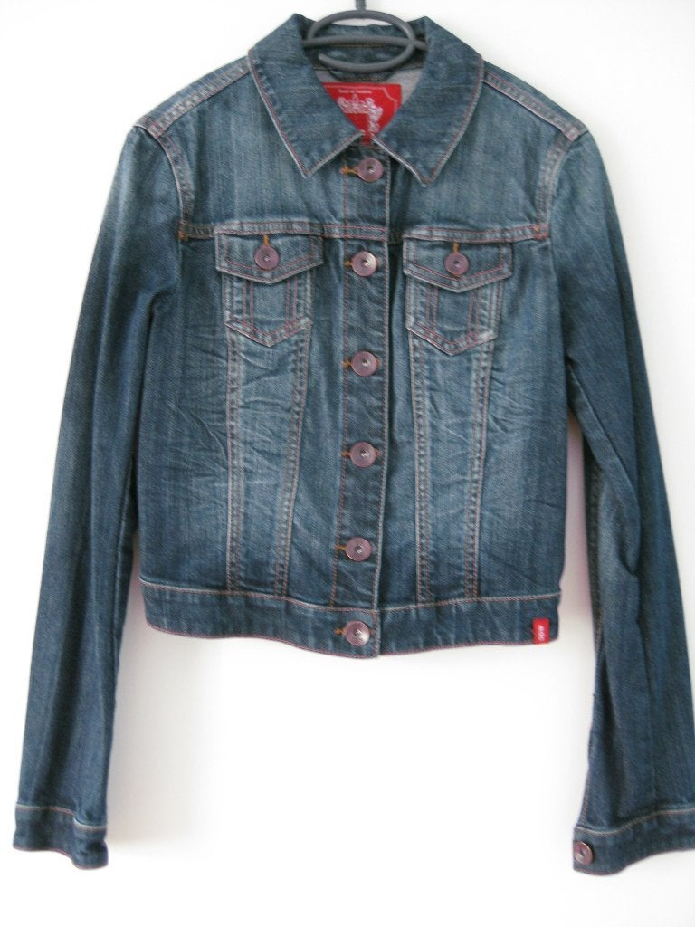 Jeans Jacket EDC by Esprit maat S., Kleding | Dames, Ophalen, Blauw, Maat 36 (S), Gedragen