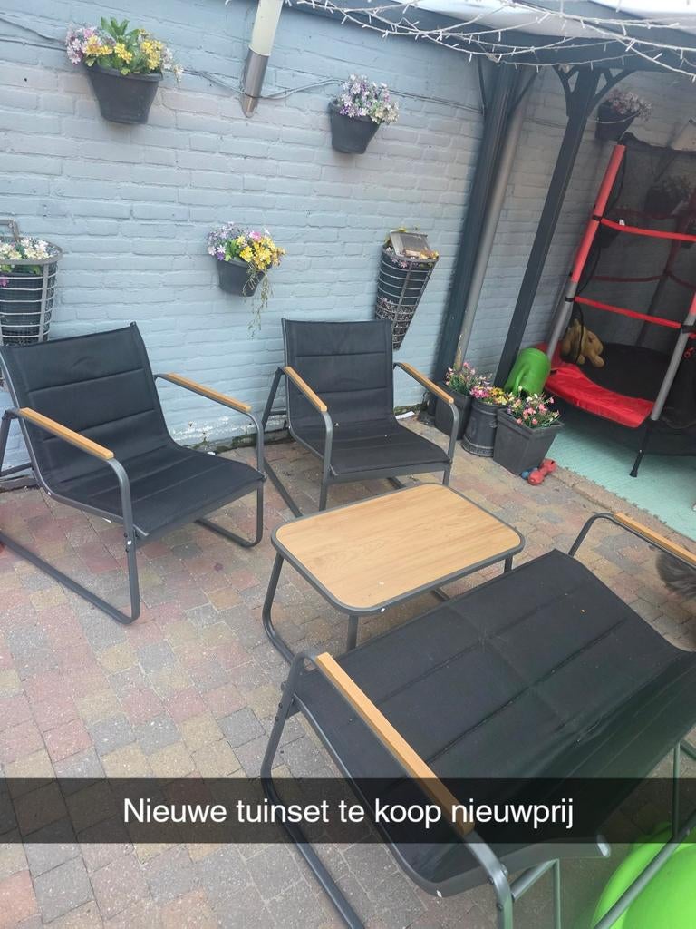 Zo goed als nieuwe tuinset met doos - 2 weken oud!, Ophalen of Verzenden