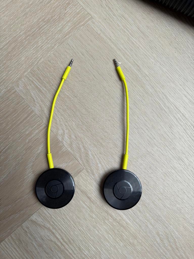 2x Google Chromecast Audio (zonder USB-kabel), Audio, Tv en Foto, Mediaspelers, Ophalen of Verzenden, Gebruikt