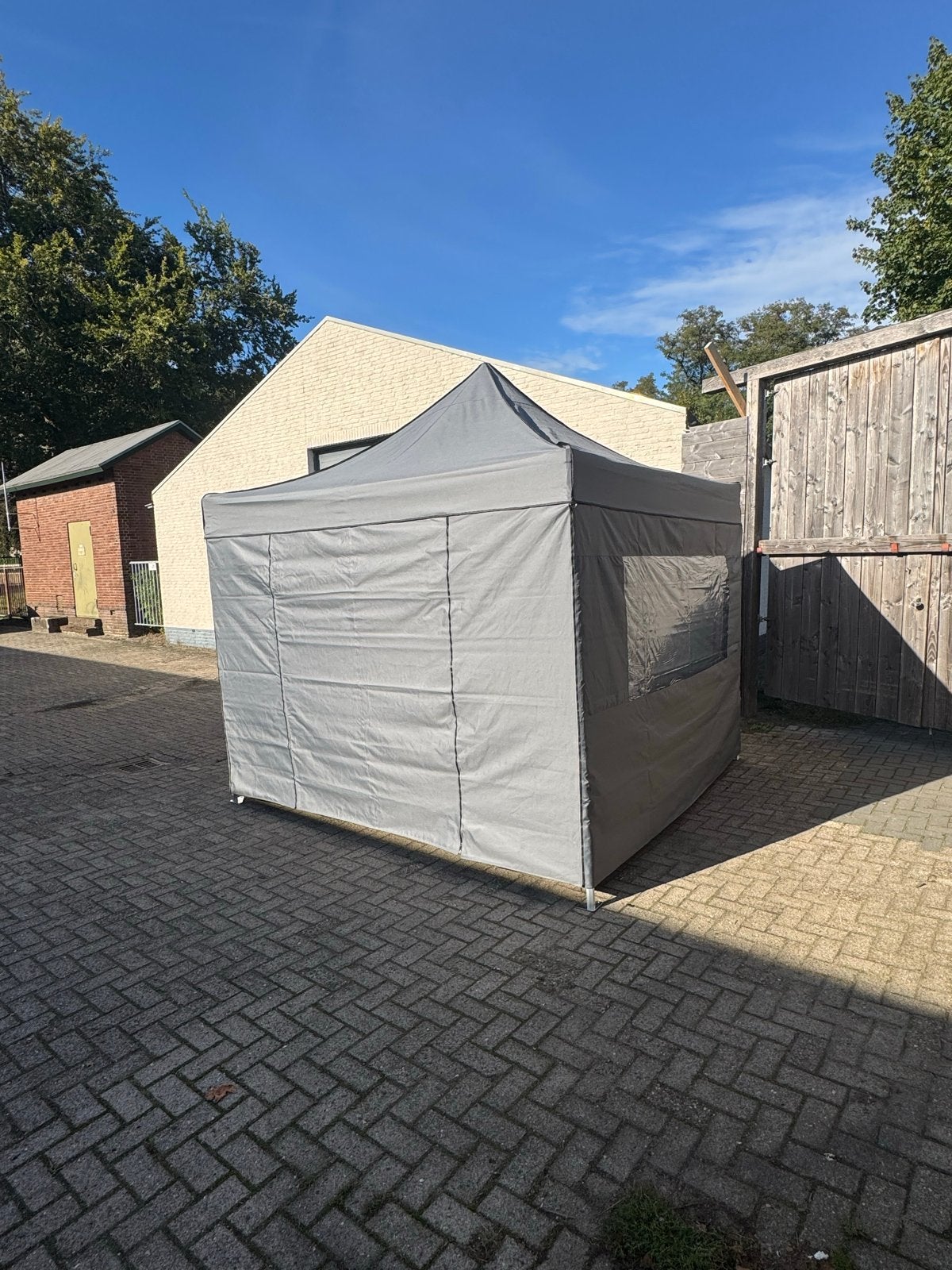 Foto 4 van Partytent 3x3m Grijs – 40mm Hex Frame + Zijwanden