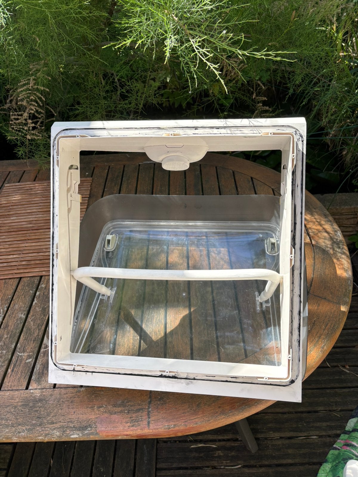 Camper caravan dakliicht 40 *40 cm incl hor en verduistering, Ophalen of Verzenden, Zo goed als nieuw