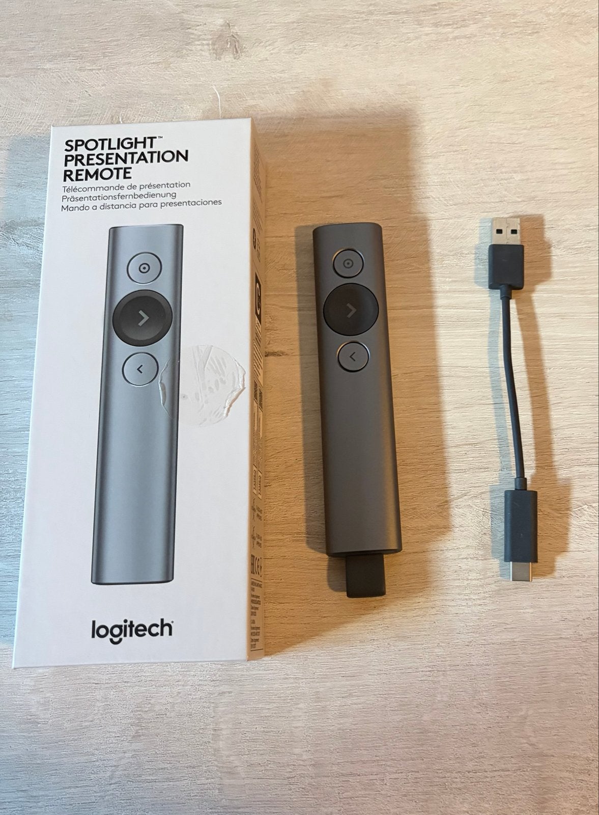 Logitech Spotlight Presentatie Afstandsbediening, Computers en Software, Ophalen of Verzenden, Zo goed als nieuw, ChromeOS