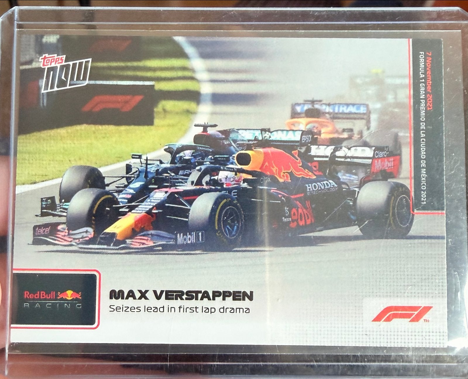 Max Verstappen 069 Topps Now F1 kaart - Mexico 2021, Ophalen of Verzenden, Zo goed als nieuw, Formule 1