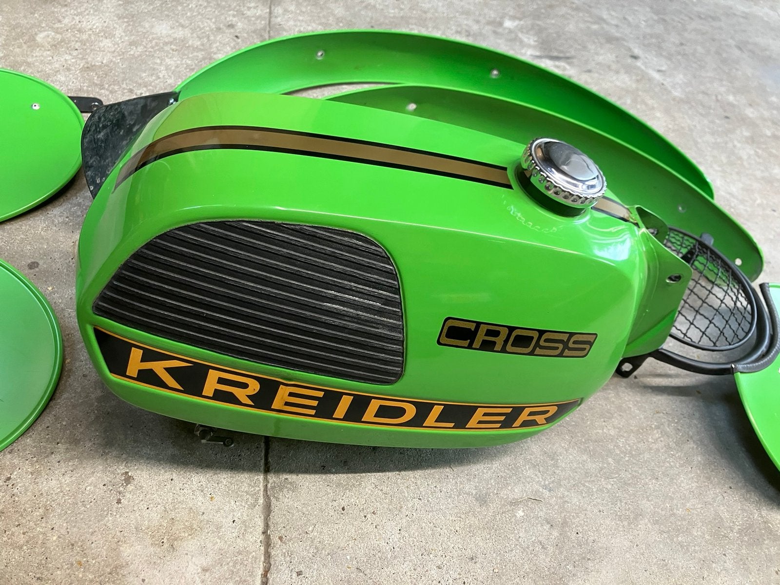 Groene delen kreidler formule cross. A tank spatborden enz, Ophalen of Verzenden, Gebruikt, Tank
