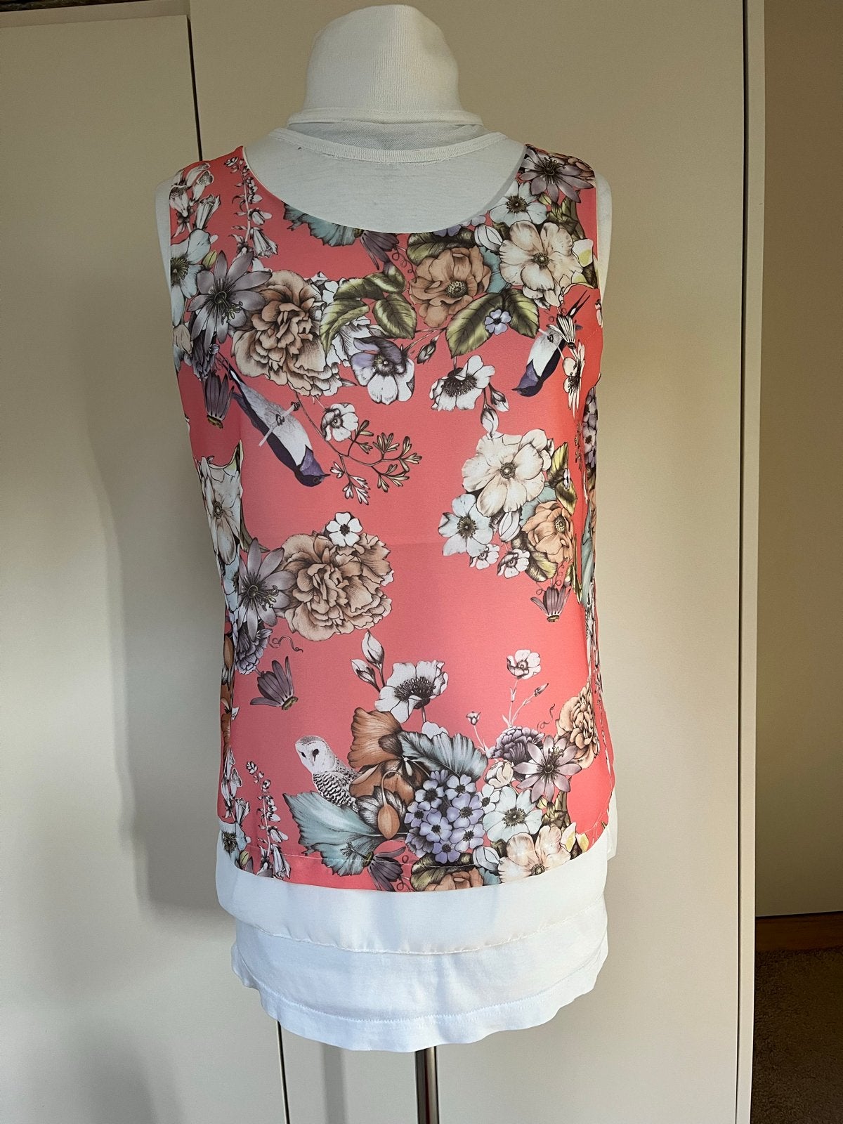 Mouwloze top Addy van de Krommenacker - Bloemenprint, Maat 38/40 (M), Ophalen of Verzenden, Zo goed als nieuw, Roze