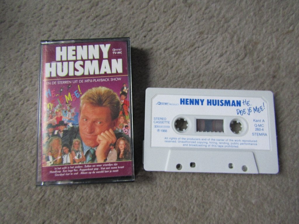 Cassette: Henny Huisman en de sterren uit mini-playbackshow, Gebruikt, Kinderen en Jeugd, 1 bandje, Ophalen of Verzenden