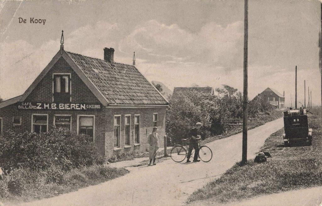 De Kooy Breezand Café Billard G. Keuris B3077, Ophalen, 1940 tot 1960, Gelopen, Noord-Holland