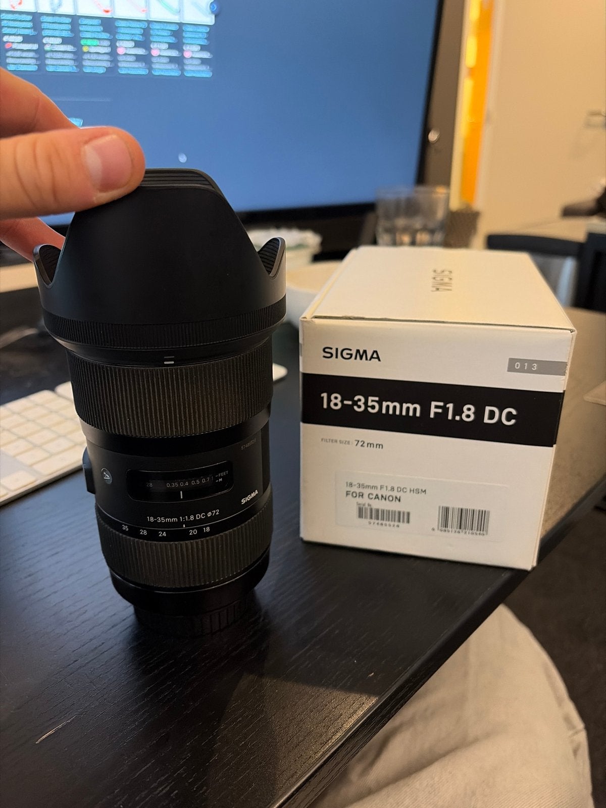 Sigma 18-35mm F1.8 DC Canon EF MOUNT, Audio, Tv en Foto, Sigma, Autofocus, Zo goed als nieuw, Canon EF