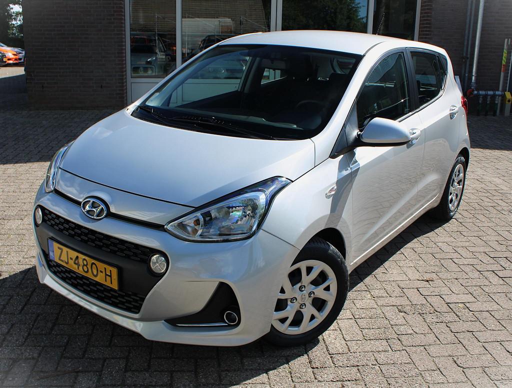Hyundai i10 1.0i Carplay, Parksens. A, NAVI, Airco, Cruise c, Auto's, Stof, Gebruikt, 4 stoelen, Bluetooth