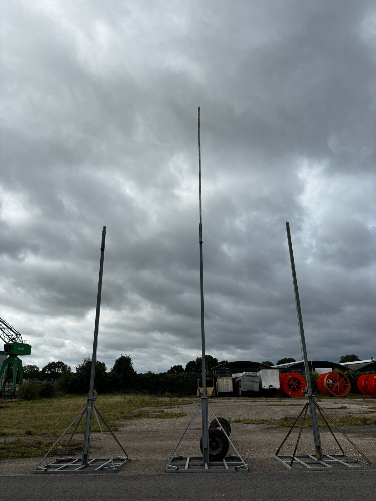 Telescopische Lichtmast 6-12 meter, Telecommunicatie, Ophalen