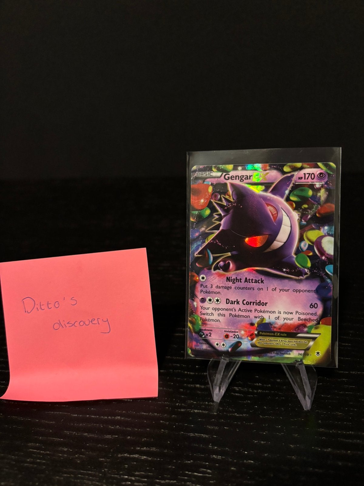 Pokemon - Gengar EX - PHF34 - Phantom Forces - NM, Ophalen of Verzenden, Zo goed als nieuw