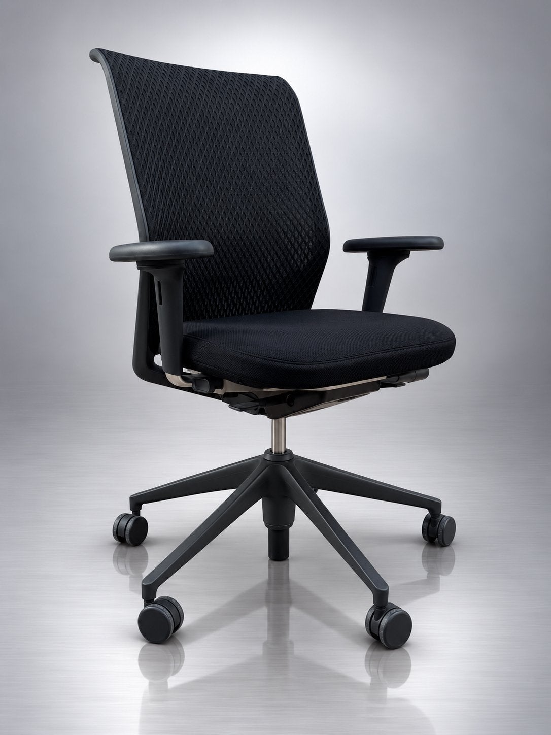 Vitra ID Mesh Executive bureaustoel – zwart, Ophalen of Verzenden, Zo goed als nieuw, Zwart