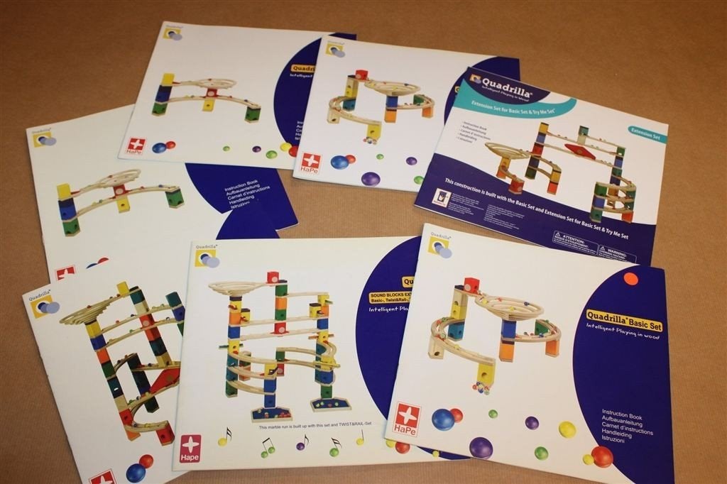 Quadrilla Handleidingen — Hape Knikkerbaan Sets, Gebruikt, -, -, Ophalen of Verzenden