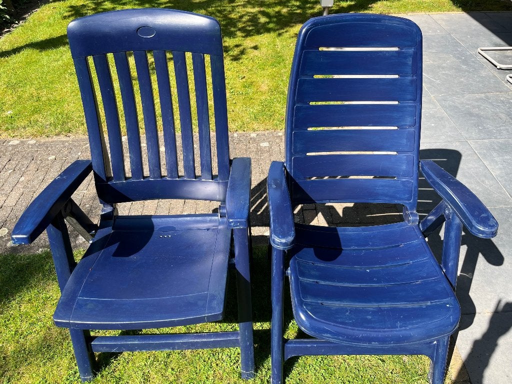tuinstoelen, Ophalen, Gebruikt, Kunststof, Inklapbaar