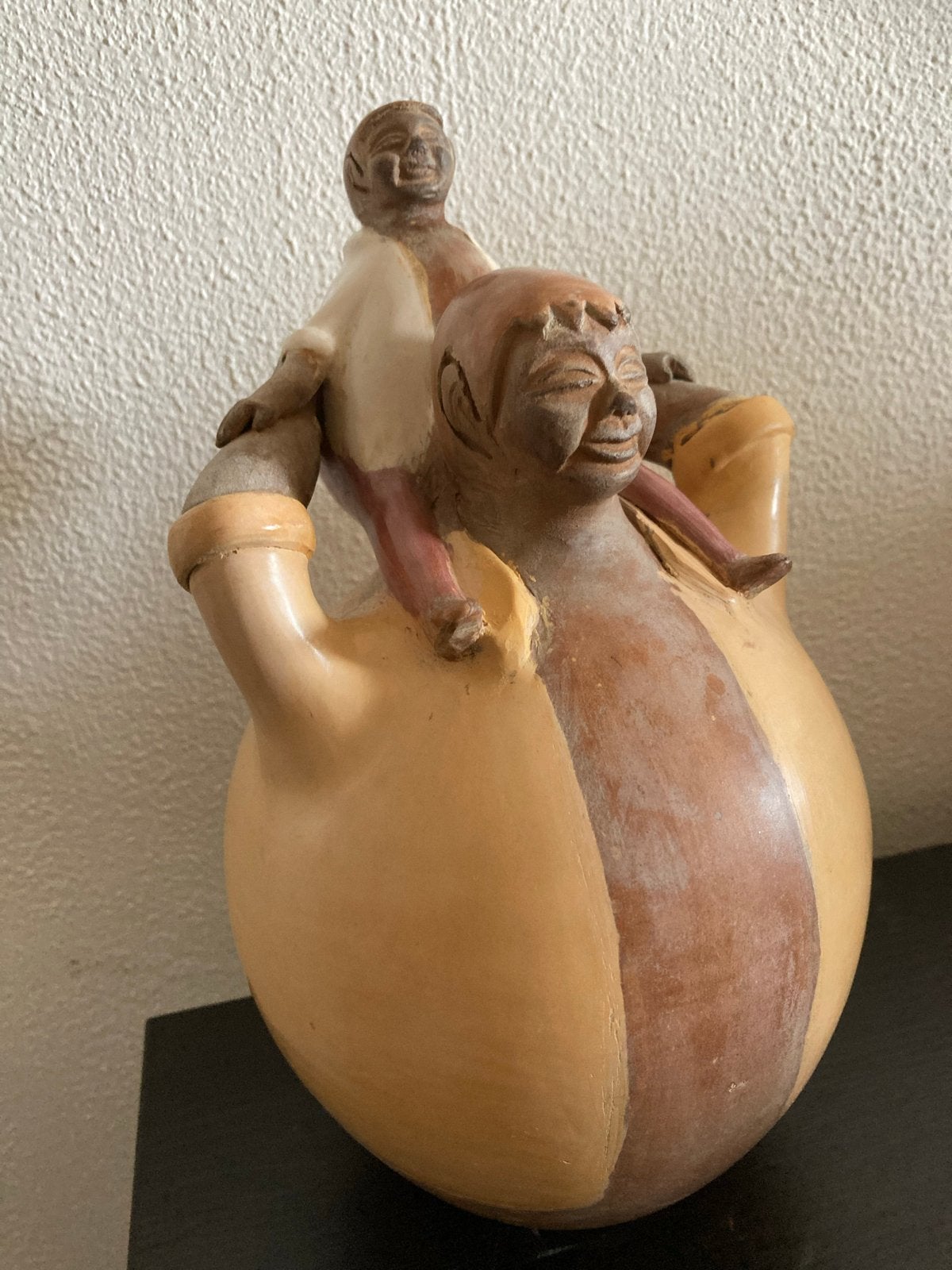 Peruaanse aardewerk sculptuur - Moche cultuur, Ophalen of Verzenden, Handgemaakt, 20 - 50 cm, Steen of Keramiek