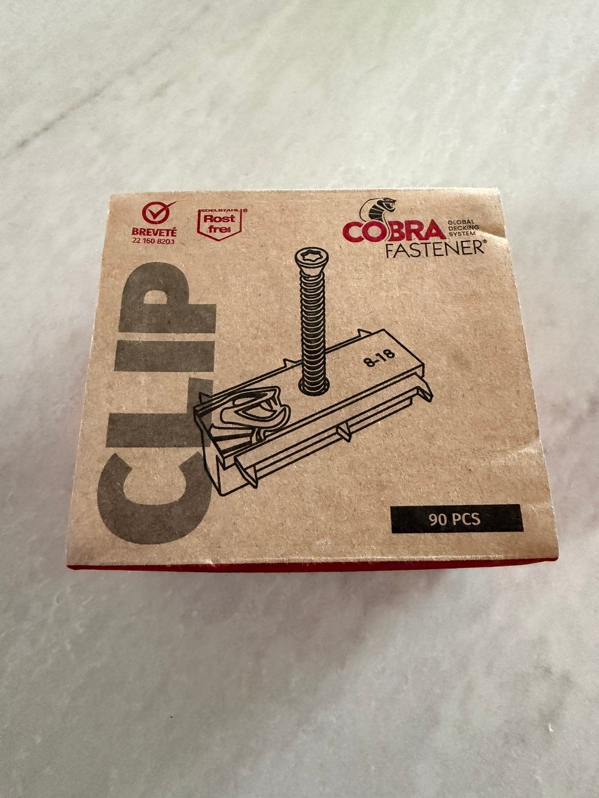 Montageset vlonder cobra fastener 77 stuks, Ophalen, Zo goed als nieuw, Hout