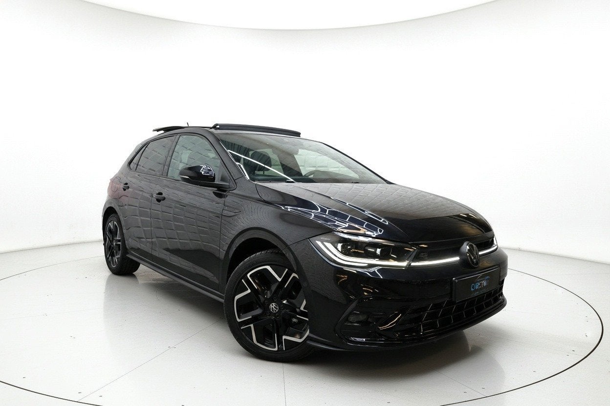 Volkswagen Polo 1.0 TSI 2x R Line PANO VIRTUAL ACC CAMERA, Gebruikt, Zwart, 95 pk, Zwart