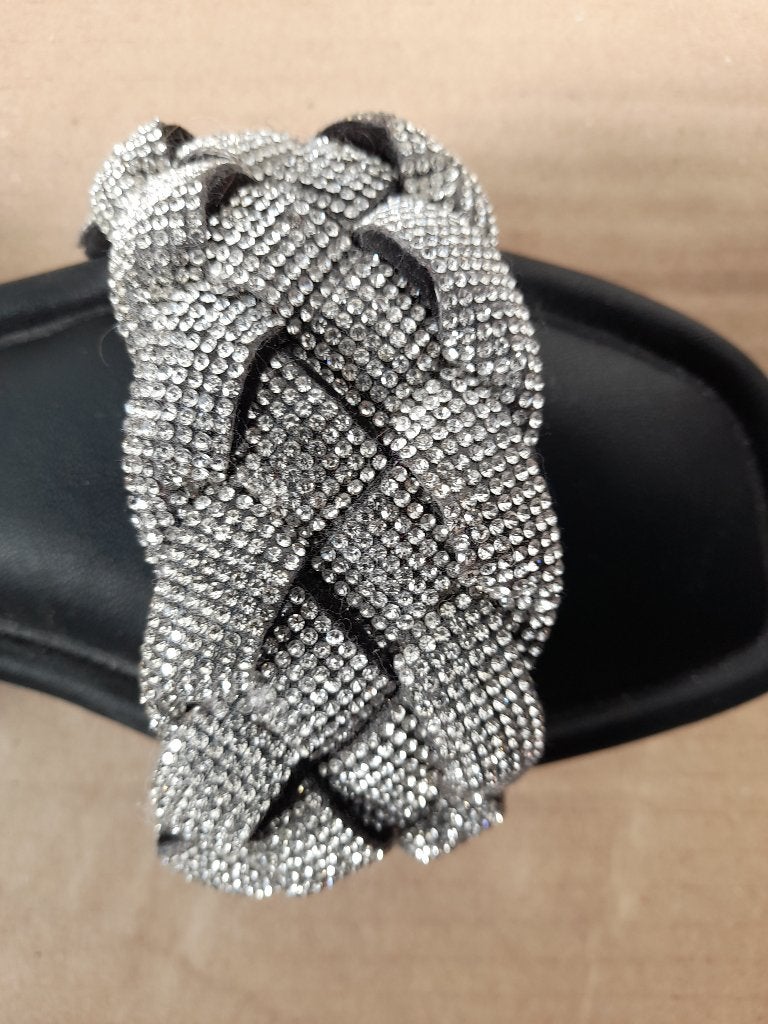 Slipper bling - diamantjes - zilver, Overige kleuren, Primark, Nieuw, Ophalen