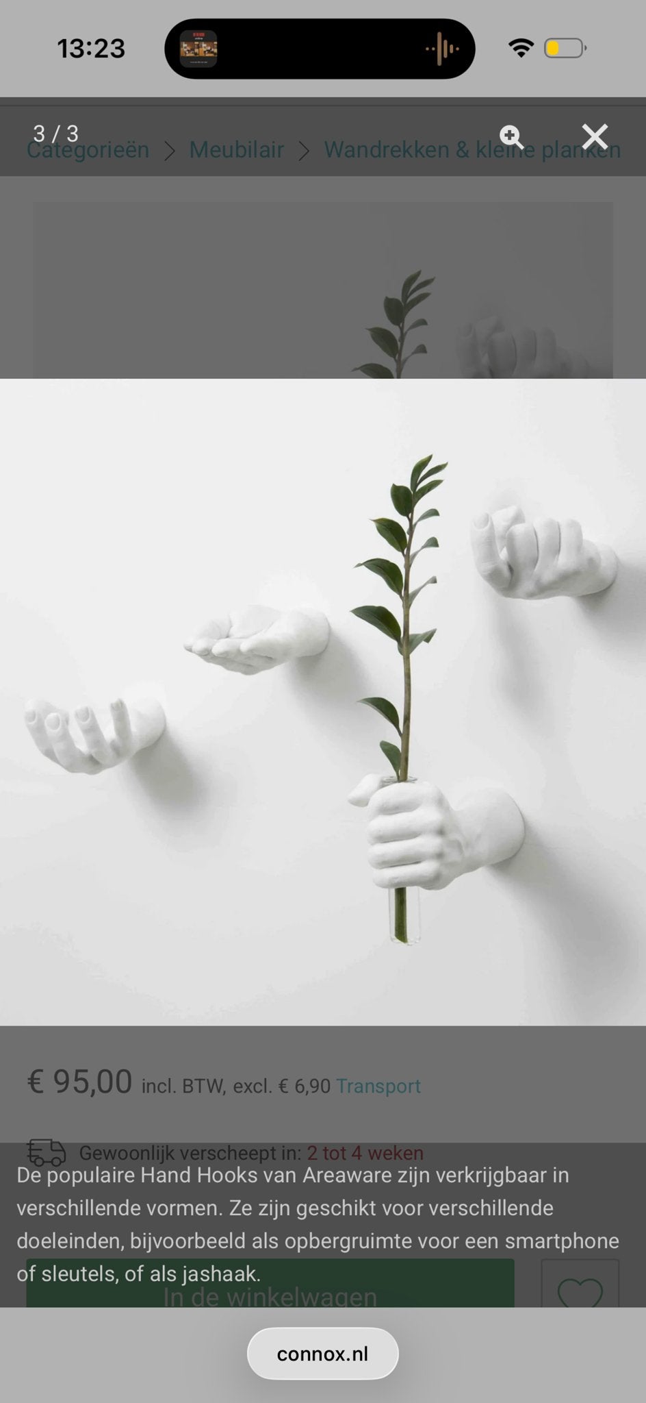 Areaware Hand Hooks - Harry Allen Design, Nieuw, Kunststof, Ophalen of Verzenden, Modern
