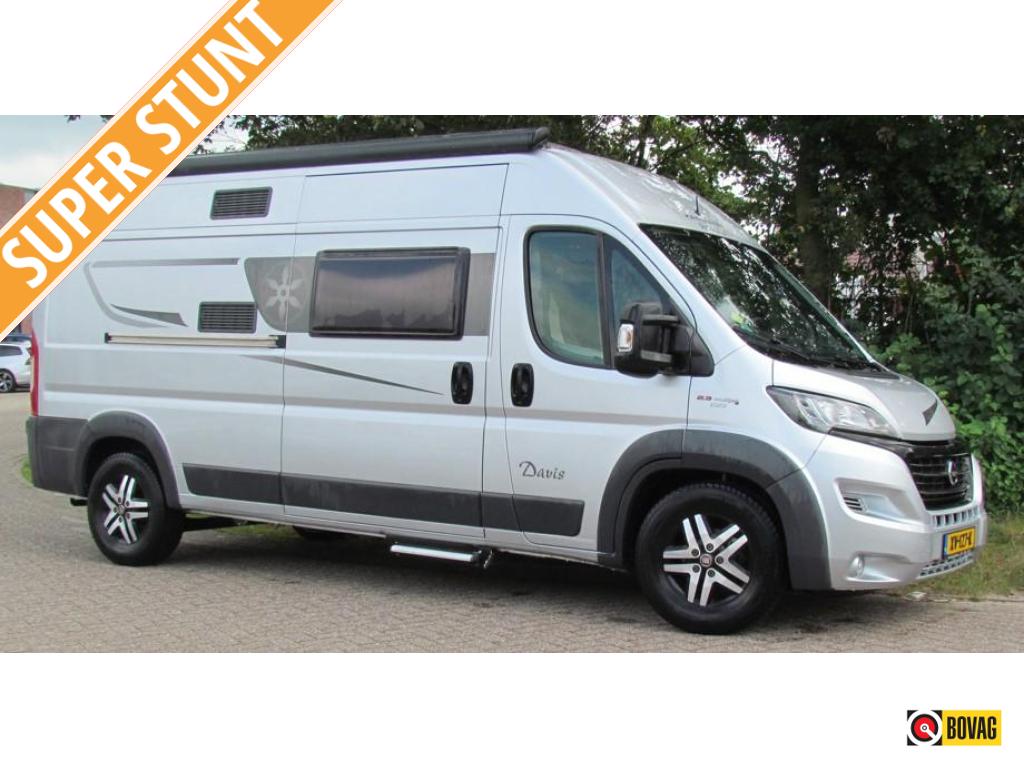 Karmann Davis 590 Viva / XV-127-K, Caravans en Kamperen, Campers, Buscamper of Camperbus, Fiat, Koelkast, Tot en met 2