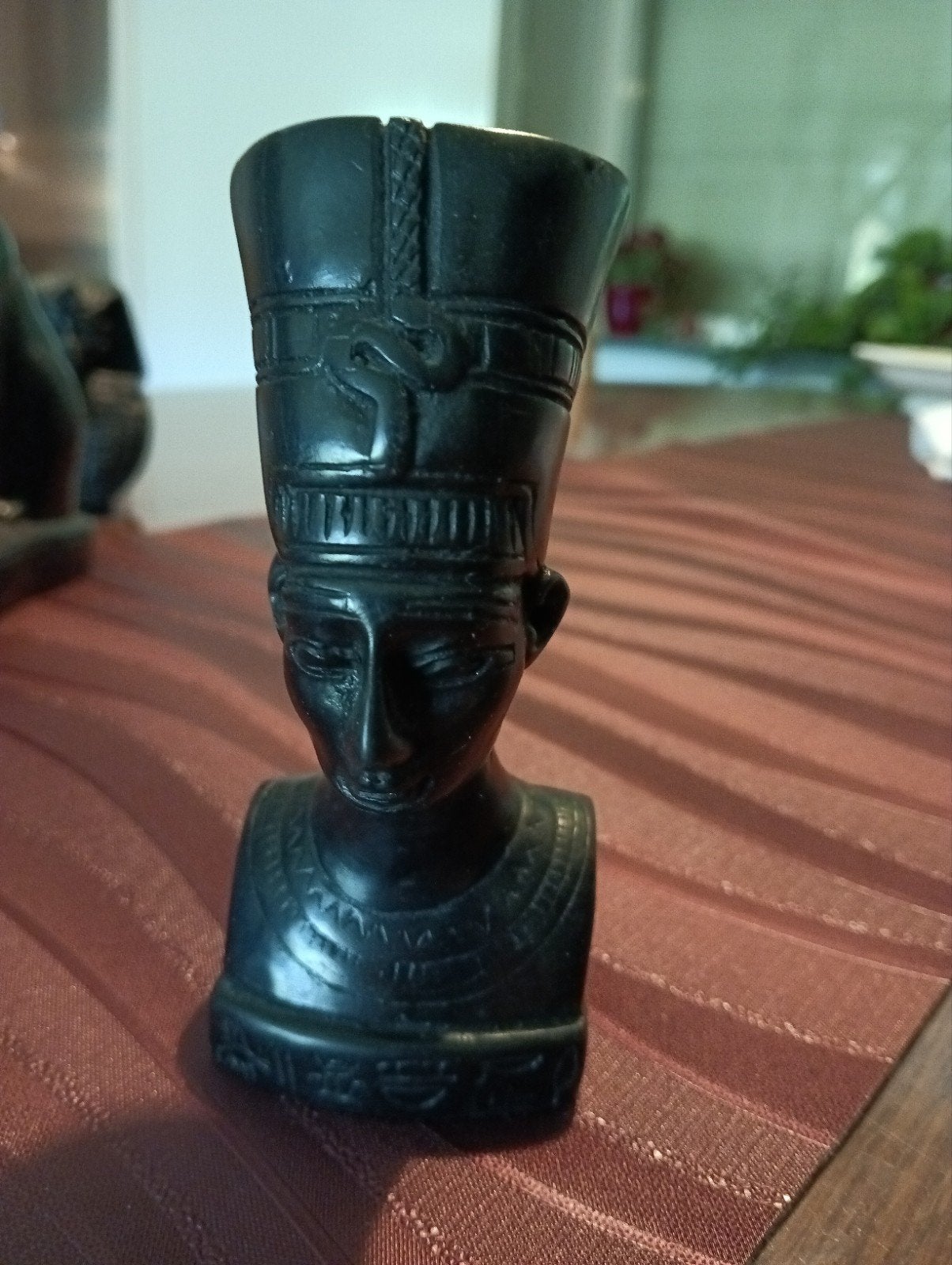 Zwart Egyptisch beeldje Nefertiti - onbeschadigd, Ophalen of Verzenden