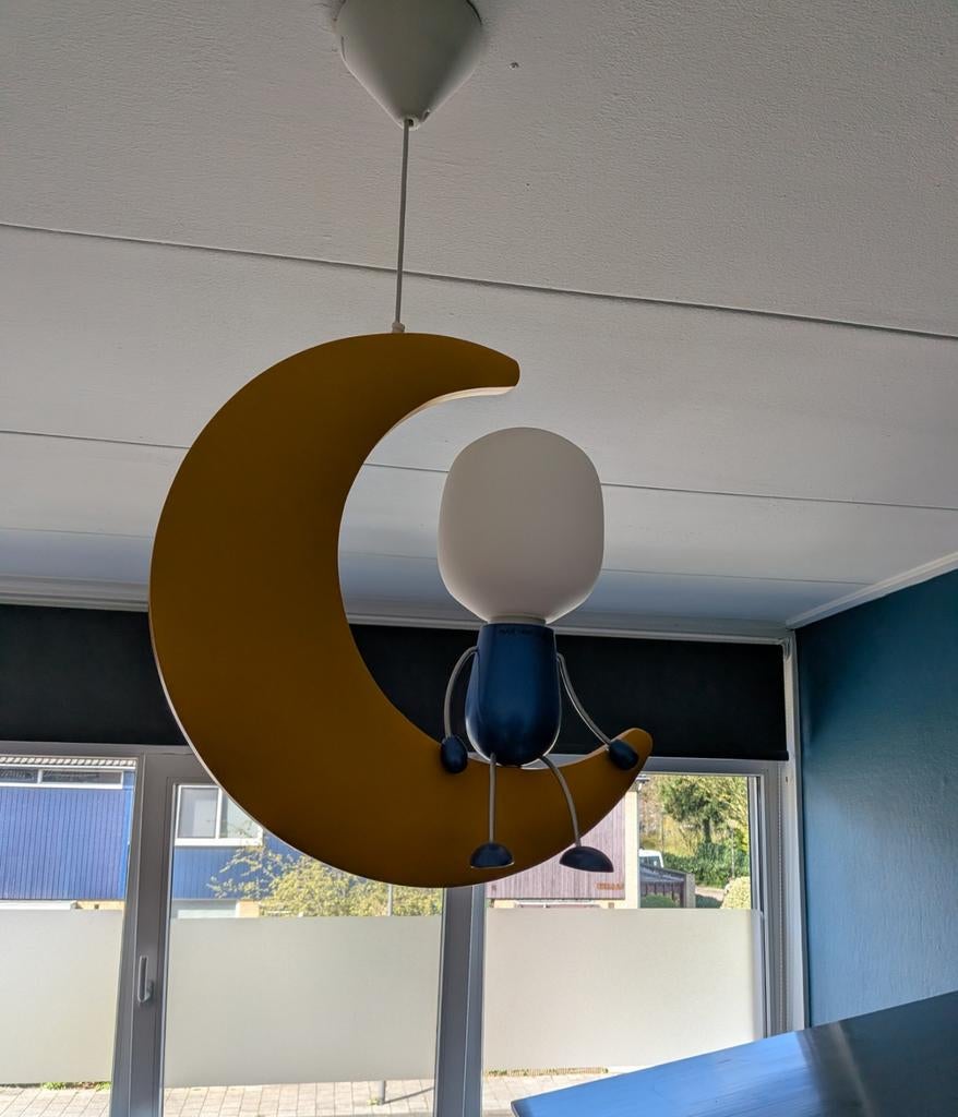 Philips mykidsroom hanglamp, maan met mannetje, Ophalen of Verzenden, Zo goed als nieuw, Minder dan 50 cm