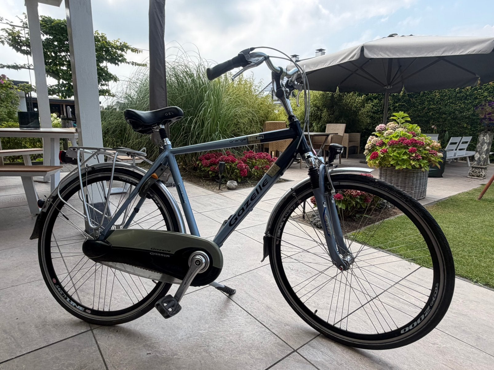 Gazelle Orange C7 Limited Edition blauw MT 53, Fietsen en Brommers, Fietsen | Heren | Herenfietsen, Ophalen, Gebruikt, Versnellingen