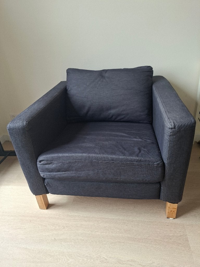 IKEA Landskrona fauteuil, Ophalen, Gebruikt, 75 tot 100 cm, Stof