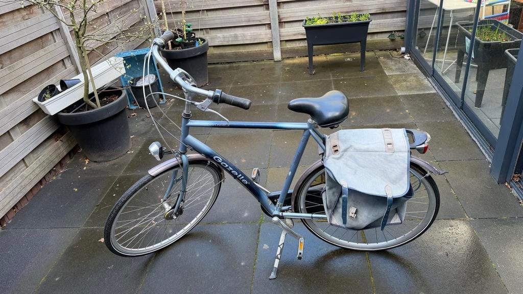 Gazelle fiets met 7 versnellingen en fietstassen, Ophalen, Gebruikt, Gazelle, Versnellingen