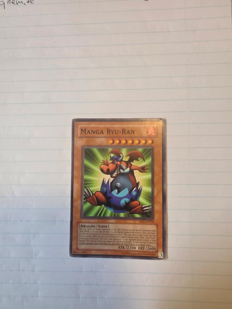 Yu-Gi-Oh! Manga Ryu-Ran DB1-EN038 Toon Kaart, Ophalen, Gebruikt, Losse kaart