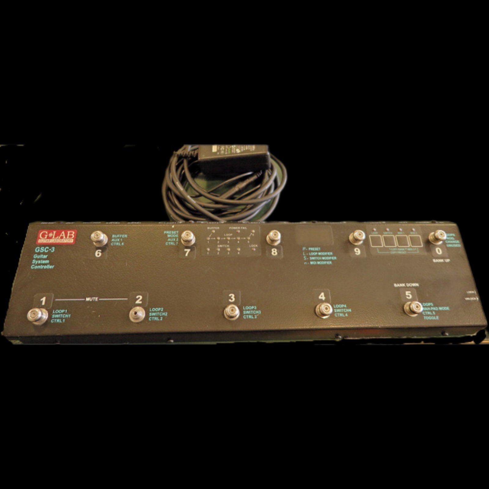 G-LAB GSC-3 Guitar System Controller MIDI & Effect Switcher, Ophalen of Verzenden, Gebruikt, Multi-effect