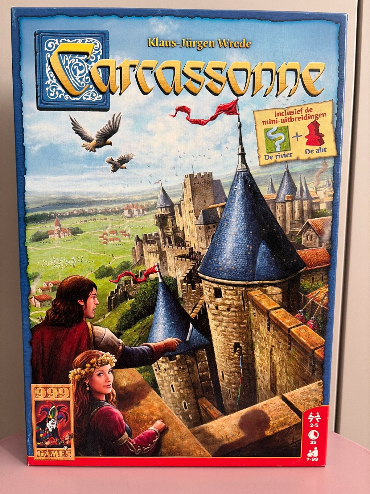Carcassonne Bordspel - Inclusief mini-uitbreidingen, Een of twee spelers, Ophalen, Zo goed als nieuw