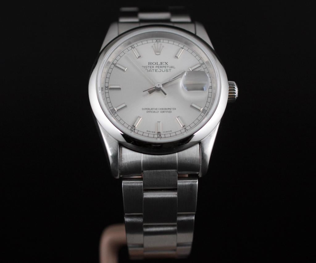 Rolex Datejust 16200 – 1999 – White Dial – 36mm, Staal, Polshorloge, Ophalen of Verzenden, Zo goed als nieuw