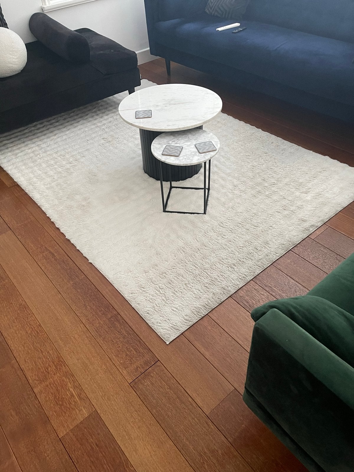 Twee zachte off white vloerkleden 230x160 cm z.g.a.n., Wit, 150 tot 200 cm, 200 cm of meer, Ophalen of Verzenden