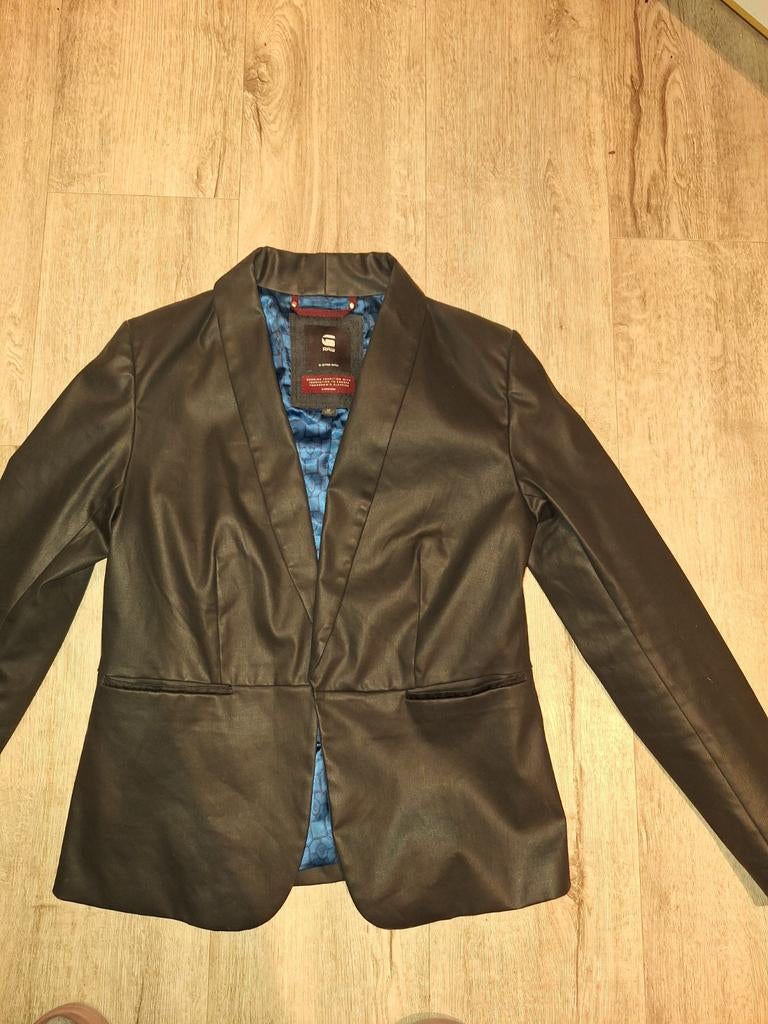 G-Star Raw Colbert Dames - Zwart/Donkerbruin, Maat 38/40 (M), Zwart, Ophalen of Verzenden, Jasje