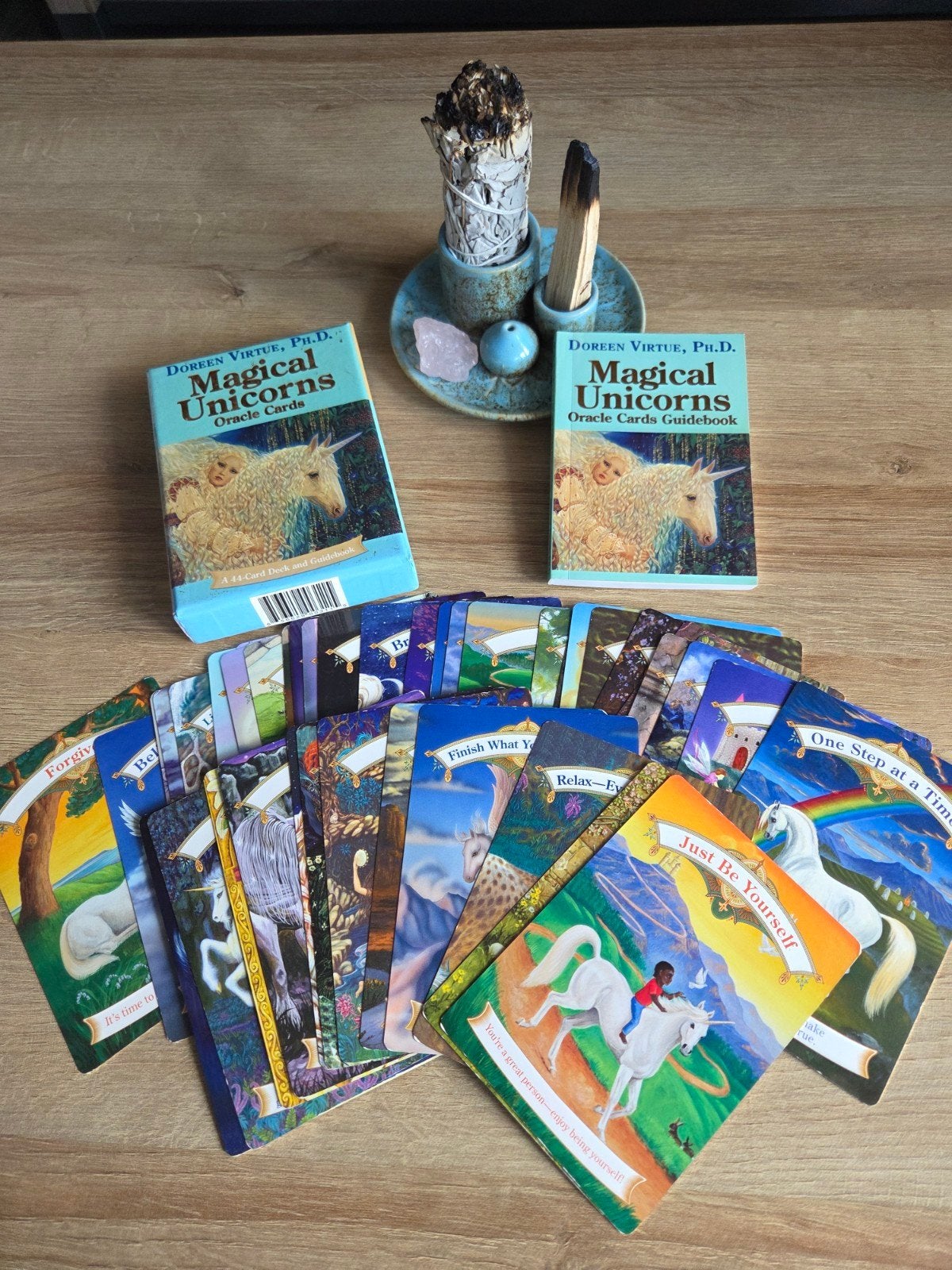 Doreen Virtue Magical Unicorns Oracle Cards - Engelstalig, Tarot of Kaarten leggen, Overige typen, Ophalen of Verzenden, Zo goed als nieuw