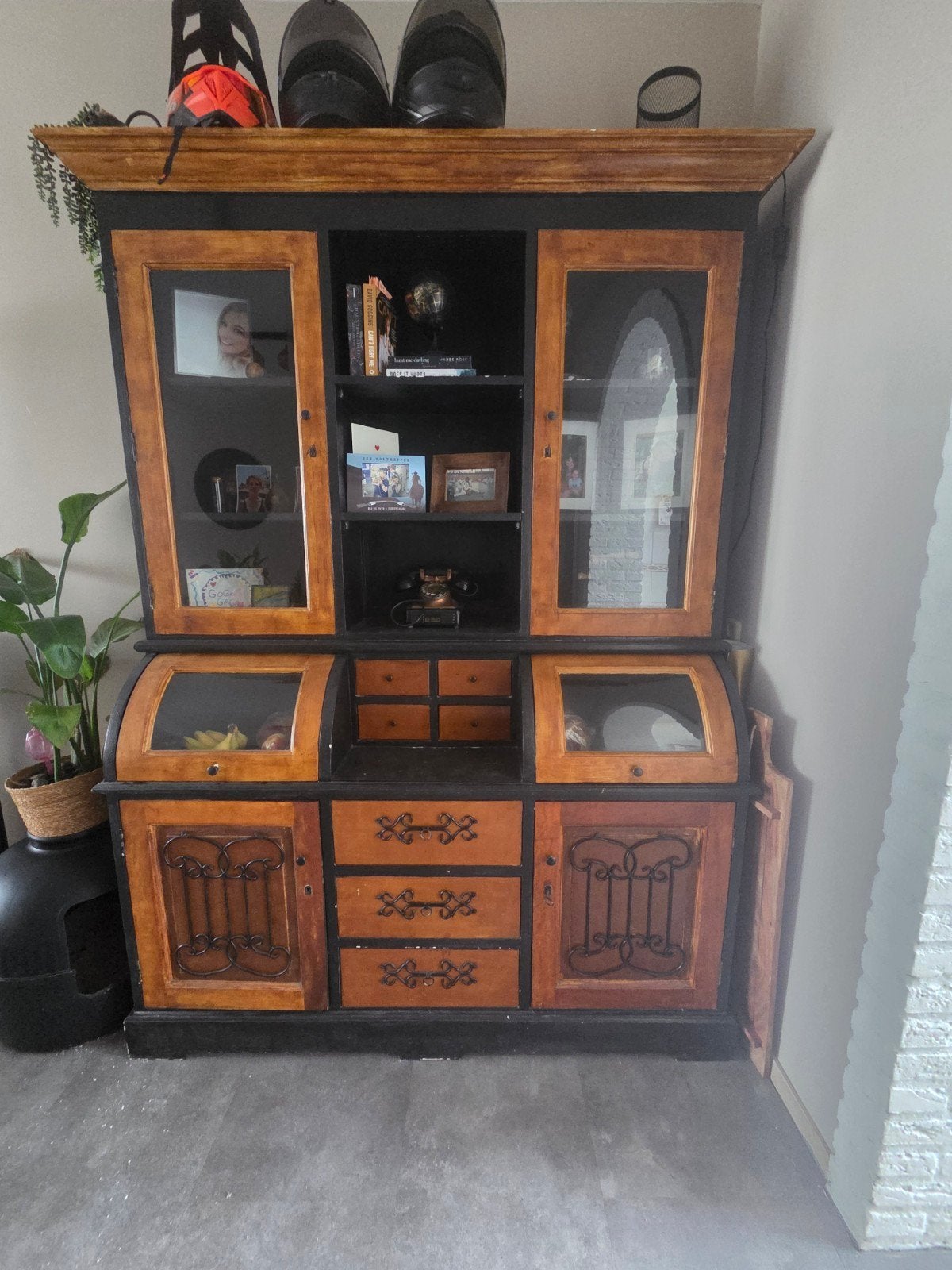 vandaag of morgen ophalen! Antieke mooie houten kast., Huis en Inrichting, Ophalen, Gebruikt, 200 cm of meer, Overige houtsoorten