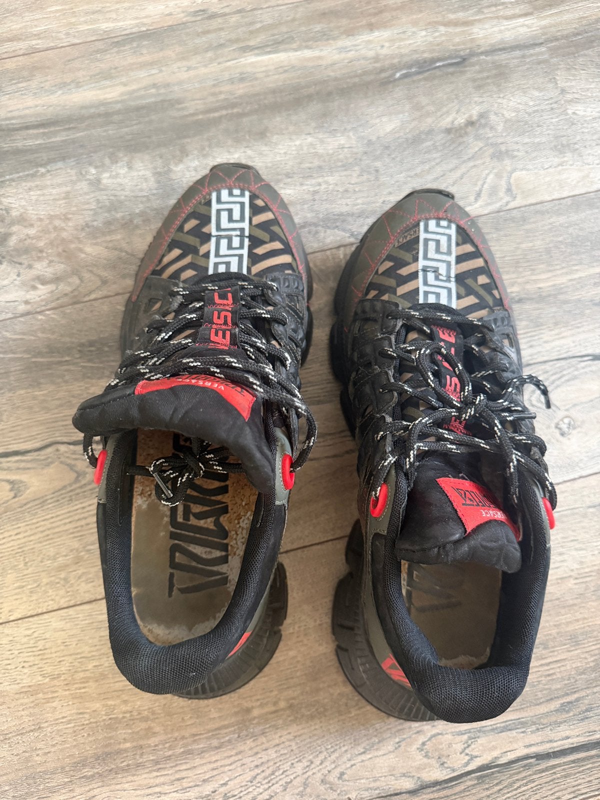 Versace Pre-Owned Trigreca - Maat 43 (Origineel + Factuur), Zwart, Ophalen of Verzenden, Sneakers of Gympen, Gedragen