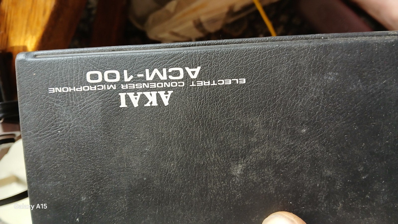 Akai ACM-100 Electret Condenser Microfoon, Ophalen of Verzenden, Gebruikt, Studiomicrofoon