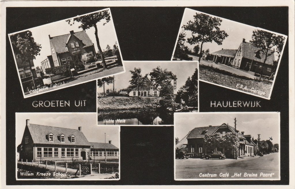 Haulerwijk, Ophalen of Verzenden, 1940 tot 1960, Gelopen, Friesland