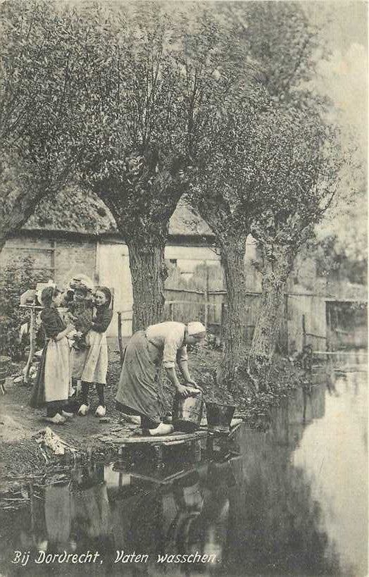 380-729-025 Dordrecht Vaten Wasschen, Verzenden, Voor 1920, Zuid-Holland