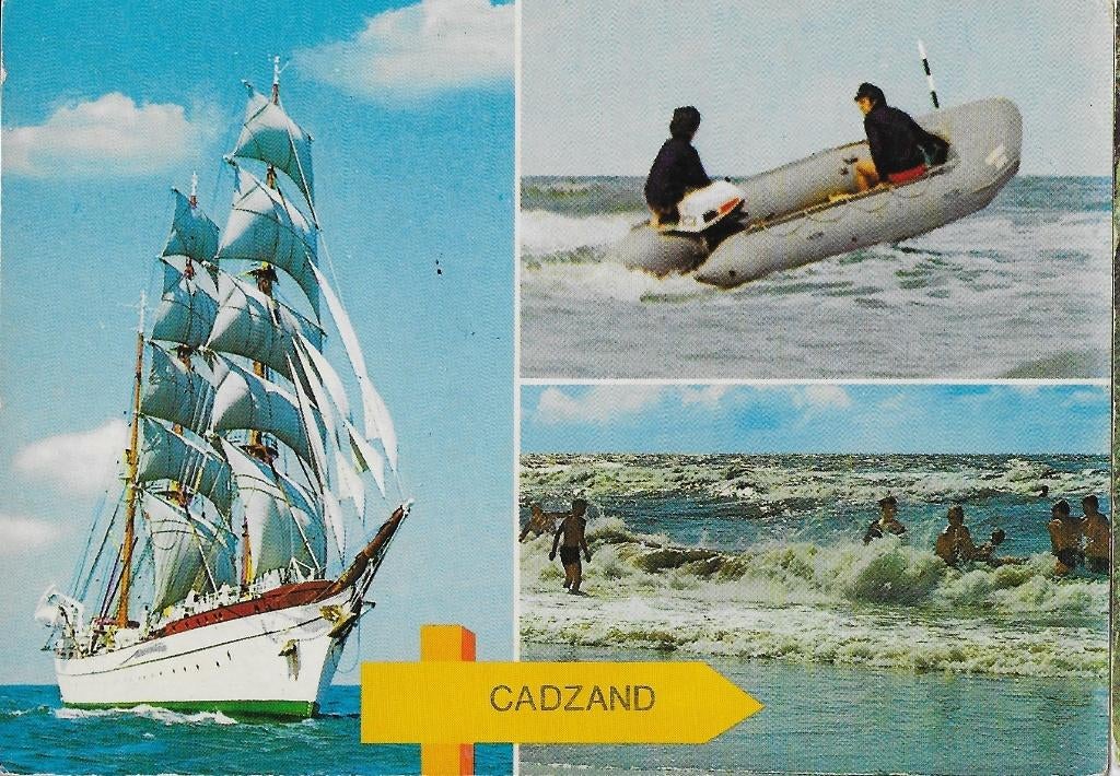 Sus8 Gelopen ansichtkaart Cadzand, Ophalen of Verzenden, 1980 tot heden, Gelopen