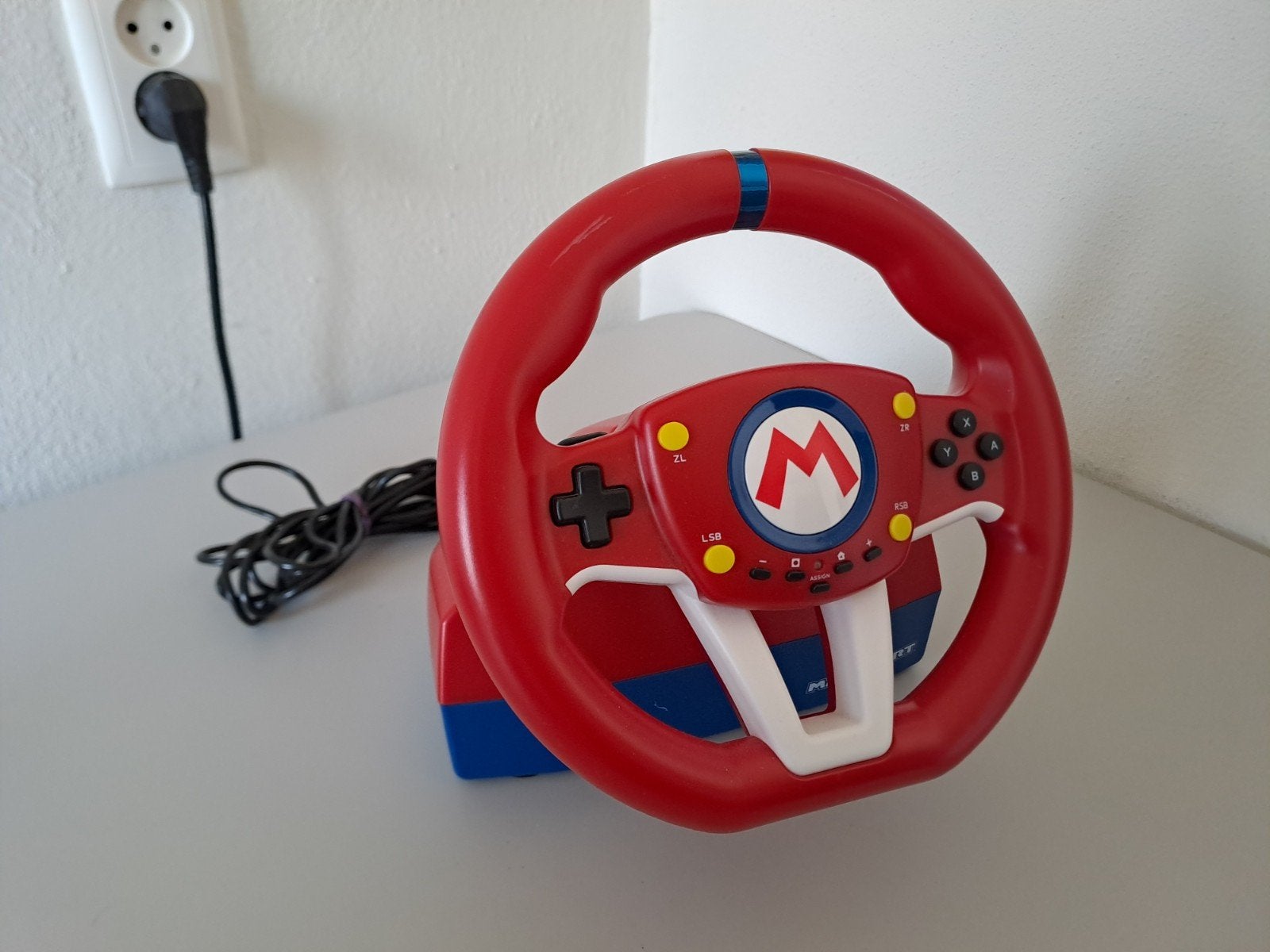 Mario Kart Racestuur met Pedalen voor Nintendo Switch, Racestuur, Nintendo, Zo goed als nieuw, Nintendo
