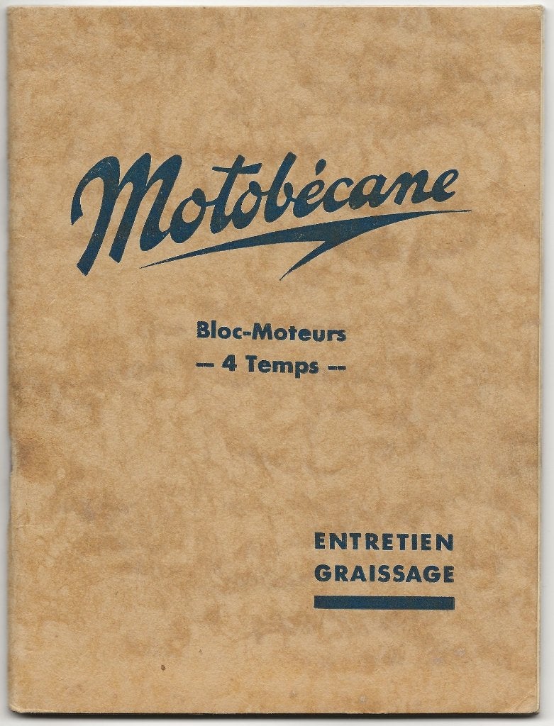 Motobecane bloc moteur 4 temps notice handleiding (mo02z), Motoren, Verzenden, Overige merken