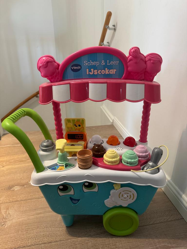 VTech Schep & Leer IJscokar, Kinderen en Baby's, Speelgoed | Vtech, Ophalen, Zo goed als nieuw, 2 tot 4 jaar