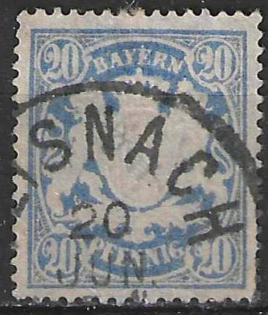 Bayern 1888/1904 - Yvert 64 - Stadswapen in relief (ST), Verzenden, Duitse Keizerrijk, Gestempeld
